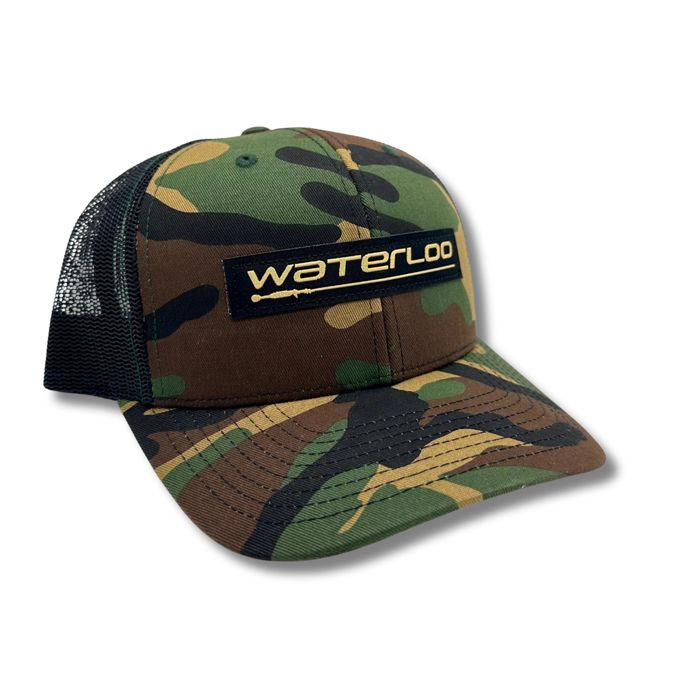 Головной убор Richardson Waterloo Green Camo and Black Cap - Performance Logo