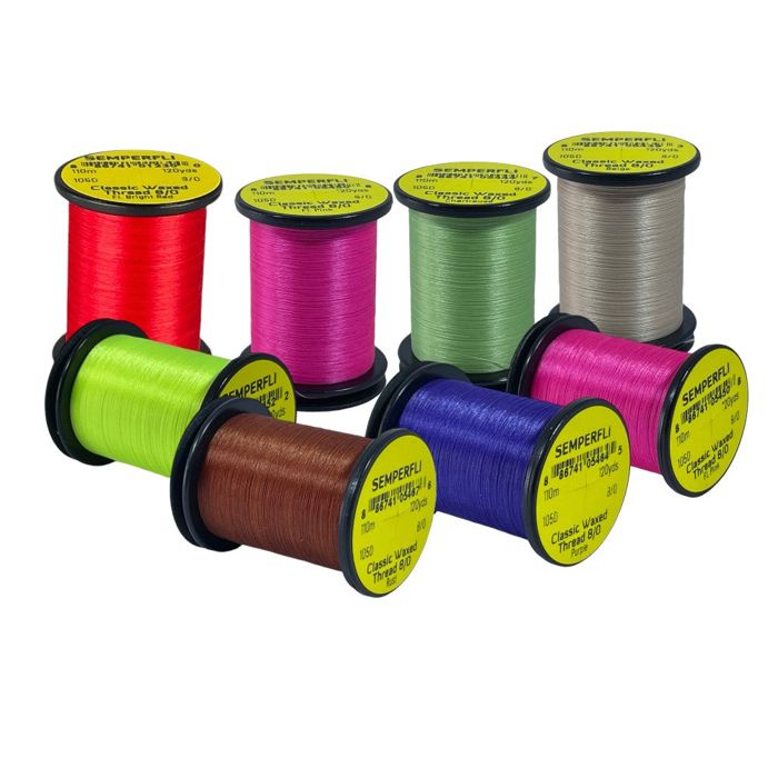 Нить для вязания мушек J. Stockard Fly Fishing Classic Waxed Thread 8/0 - 120 yards