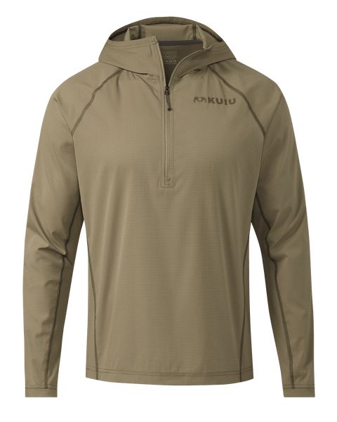Рыболовная рубашка KUIU Tiburon Hybrid Hoodie | Khaki