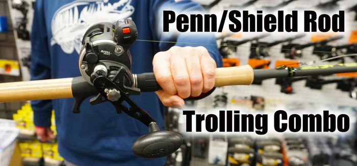 + Musky Shop Shield Rod & Penn Rival Reel Trolling Combo