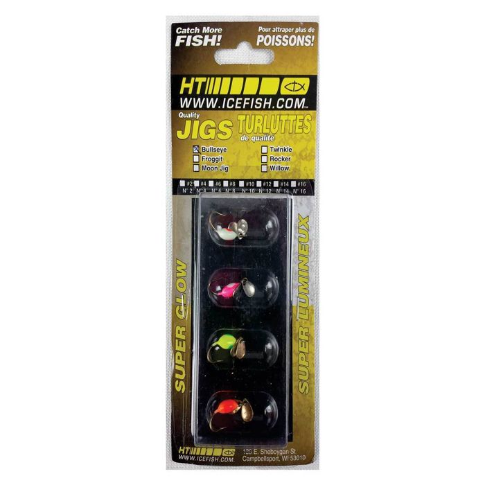Зимняя приманка HT Enterprises Ice Lure Turlutte Jig Assortments - Bullseye Jig Assortment