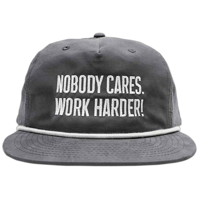Головной убор Cameron Hanes Men's Nobody Cares, Work Harder Rope Hat - Charcoal - One Size