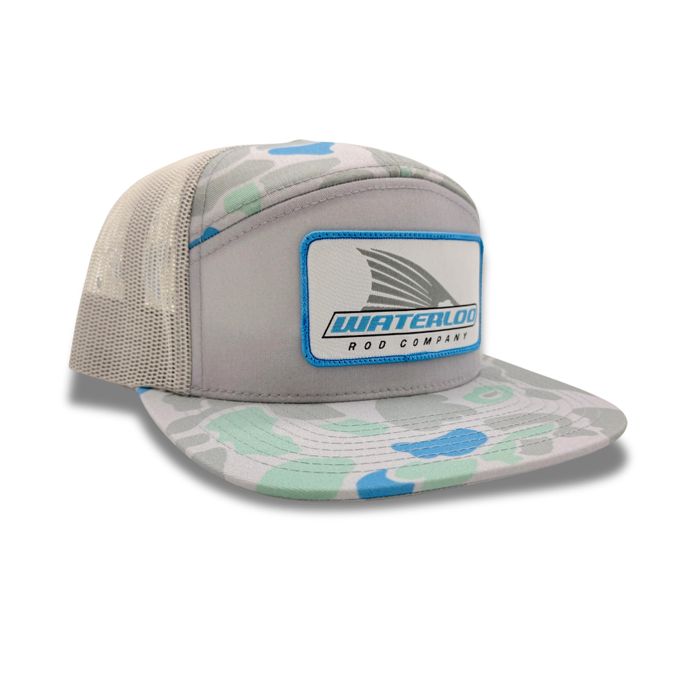 Головной убор Richardson Waterloo Saltwater Duck Camo and Ice Grey Cap - Grey Tails Up Log