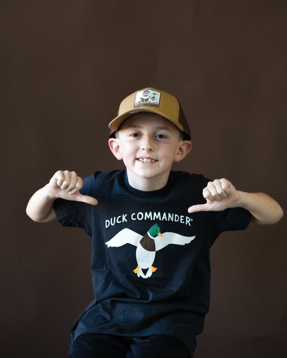 Рыболовная рубашка Duck Commander Vintage Black Youth Logo Tee