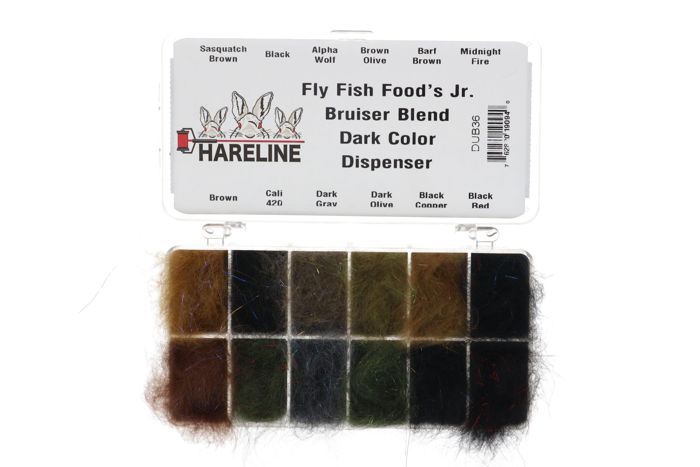 Материал для вязания мушек Hareline Fly Fish Food's Jr. Bruiser Blend Dubbing Light - Mult