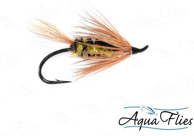 Мушки Brindle Bug - Yellow / Black - Fly - #6