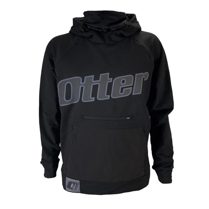 Рыболовная рубашка Otter Outdoors Black Gaiter Pullover Hoodie