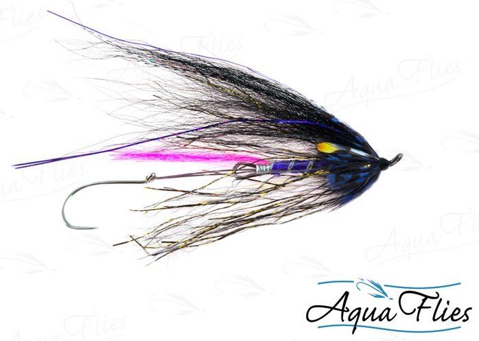 Мушки Aqua Flies Senyo's GL Predator Scandi - Black Fly