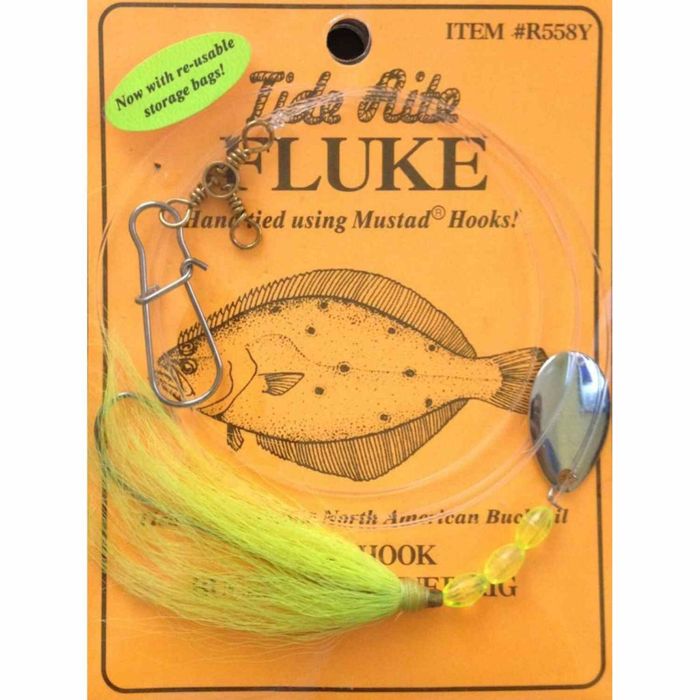 Готовая оснастка Tide Rite Beak Hook Bucktail Spinner Fluke Rig - R558