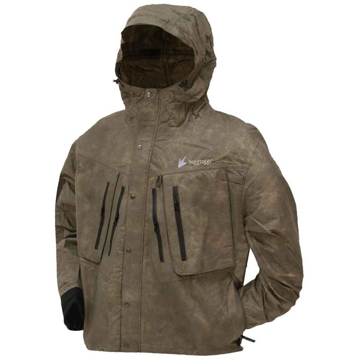 Непромокаемая одежда Frogg Toggs Men's Tekk Toad Waterproof Fishing Jacket - Stone - L