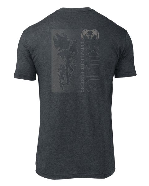 Рыболовная рубашка KUIU Island Fade T-Shirt | Charcoal