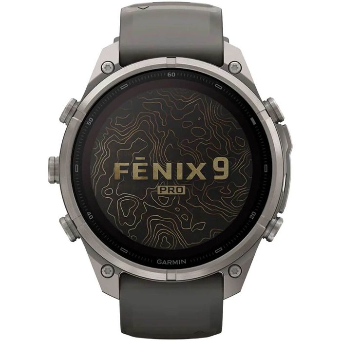 Умные часы Garmin Fenix 9 Pro Solar InReach GPS Smartwatch - Pebble Grey/Silver Grey