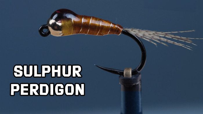 Набор для вязания мушек Trident Sulphur Perdigon Fly Pattern Video Material Kit