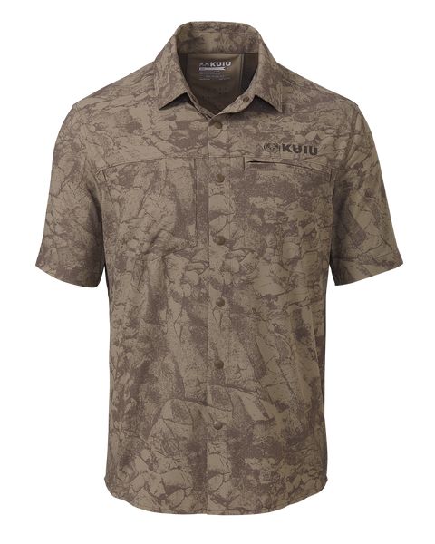 Рыболовная рубашка KUIU Mesa Vented SS Snap Shirt Gritstone | Silt Gritstone
