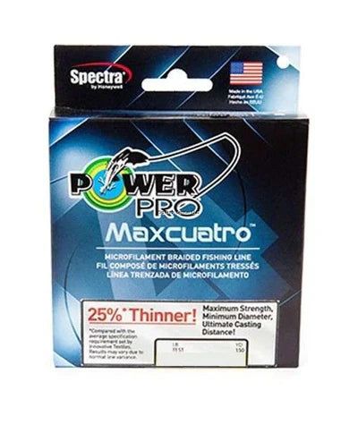 Плетёный шнур PowerPro Maxcuatro Braided Fishing Line (3000 yd Spools)