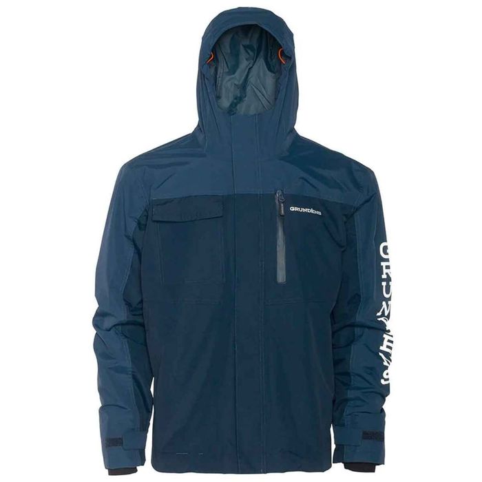 Непромокаемая одежда Grundens Men's Transmit Waterproof Fishing Rain Jacket - Stormy Blue