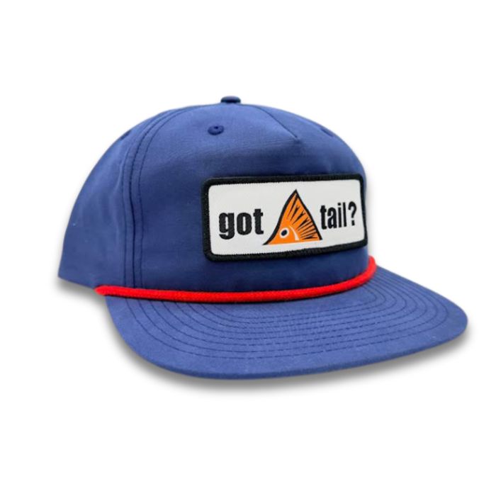 Головной убор Richardson Got Tail? Navy and Red Rope Cap - Got Tail? Logo