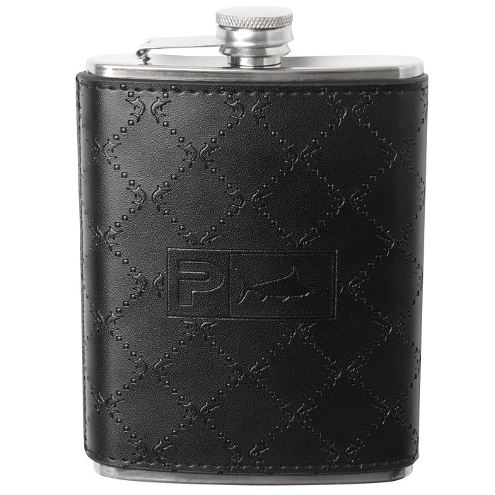 Кулер, термос или бутылка Charter 8oz Leather Flask - Black / NS