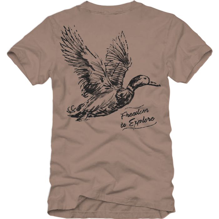 Рыболовная рубашка Banded Mallard Sketch Waterfowl Hunting T-Shirt