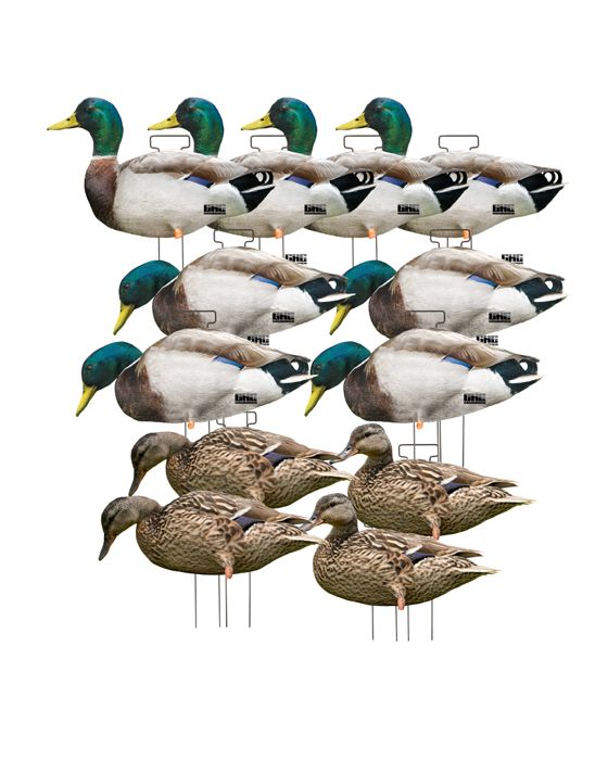 Чучело GHG Pro-Grade Silhouette Duck Decoys - Dozen