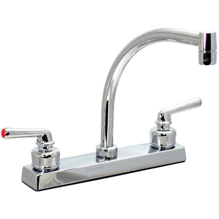 Смеситель для кемпера Valterra Chrome Finish Hi Arc Kitchen Faucet with Tea Cup Handles
