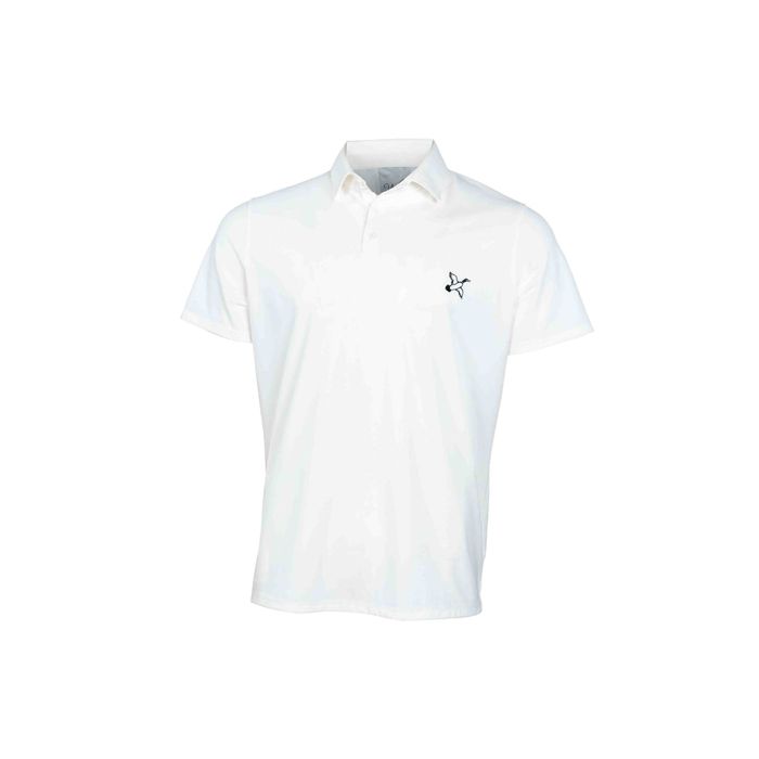Рыболовная рубашка Short Par 4 The Marksman Polo - Sunday White