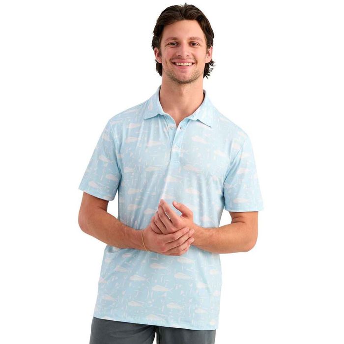 Рыболовная рубашка Huk Men's Pursuit Performance Polo Short Sleeve Fishing Shirt