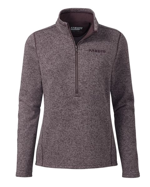 Рыболовная рубашка KUIU Women's Base Camp Pullover Sweater | Dusk Heather