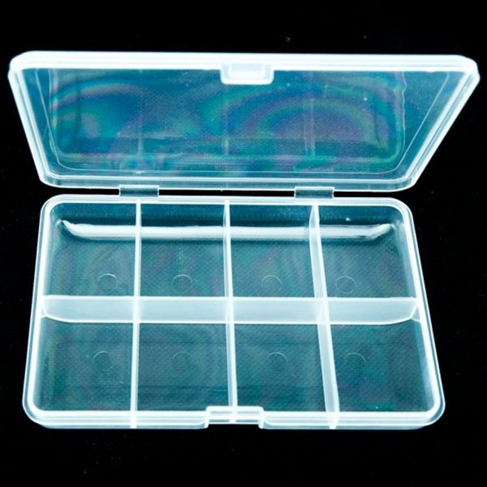 Коробка для мушек Fly and Field Outfitters 8 Compartment Clear Plastic Fly Box