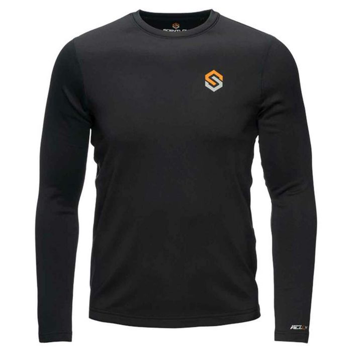 Термобельё ScentLok Men's Black Climafleece Base Layer Long Sleeve Shirt