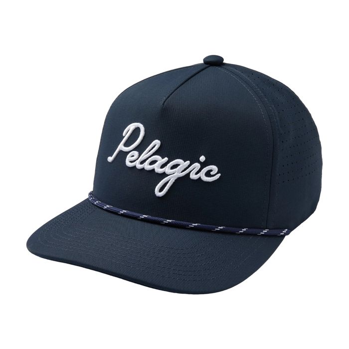Головной убор Pelagic Upswell Lines In Mid Crown Trucker Hat - Dark Navy
