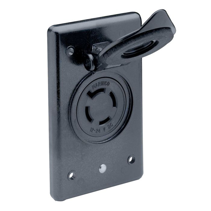 Крепление MARINCO 4-Wire 12/24V Bass Boat Female Receptacle & Bracket