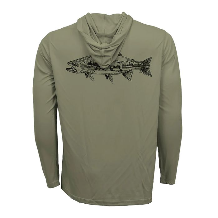 Рыболовная рубашка RepYourWater Men's Hoodie Sun Shirt ECO50