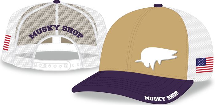 Головной убор Musky Shop Purple Straw White Mesh Trucker Cap