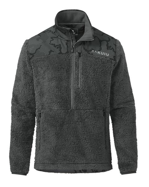 Рыболовная рубашка KUIU Sherpa Fleece Zip Pullover | Gunmetal Tonal