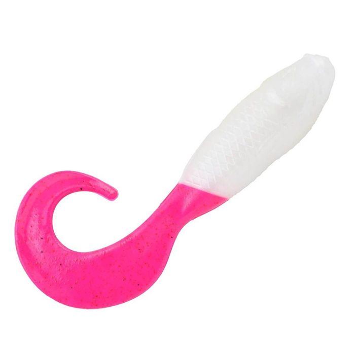 Berkley Gulp! Saltwater Swimming Mullet 5in, Pearl White/Pink, 4 шт.