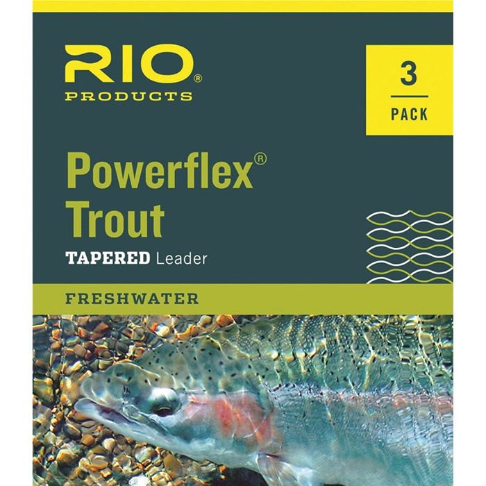 Поводковый материал Rio Powerflex Trout Leader 7.5'--3 Pack