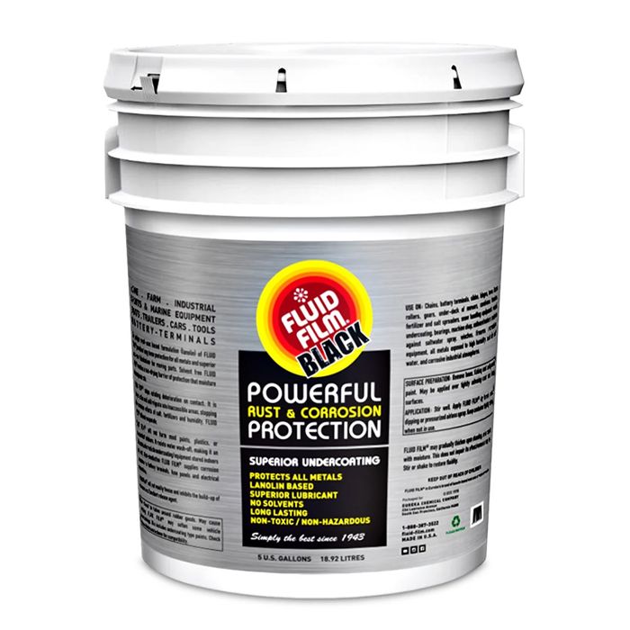 Средство для лодки Fluid Film Black 5-Gallon Corrosion and Rust-Proof Undercoating