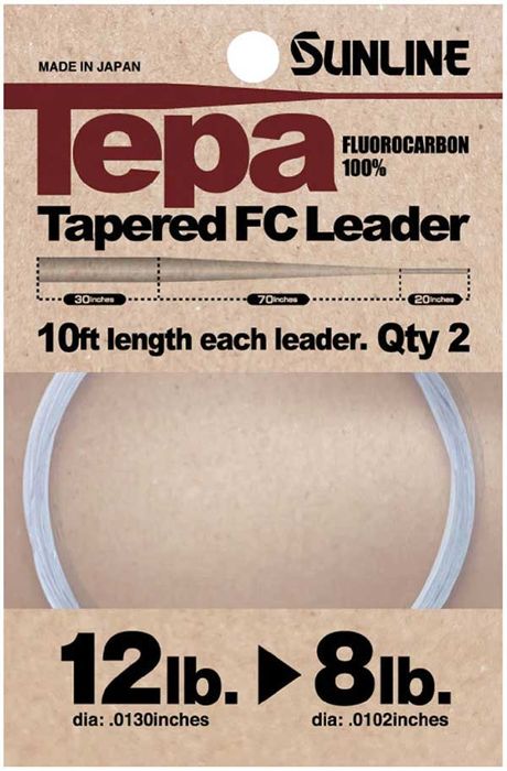 Поводковый материал Sunline Tepa Tapered FC Leader Fluorocarbon Line Clear
