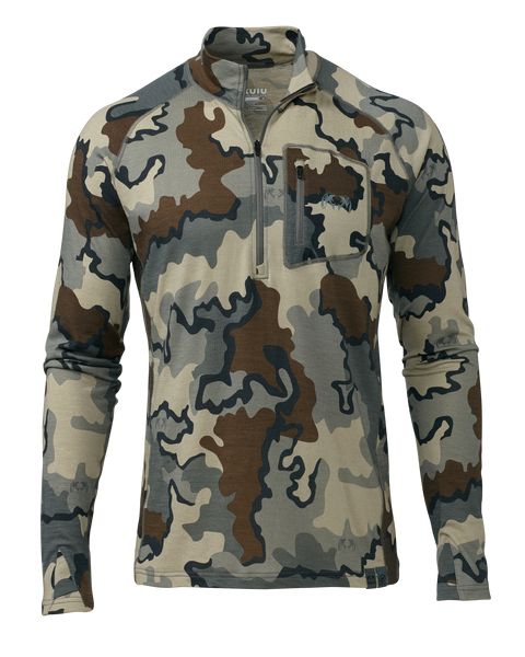 Термобельё KUIU ULTRA Merino 145 Zip-T Hunting Shirt | Vias