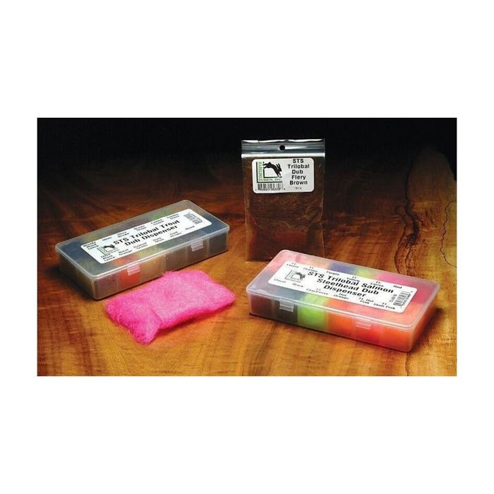 Материал для вязания мушек Hareline STS Trilobal Salmon Steelhead Dubbing Dispenser