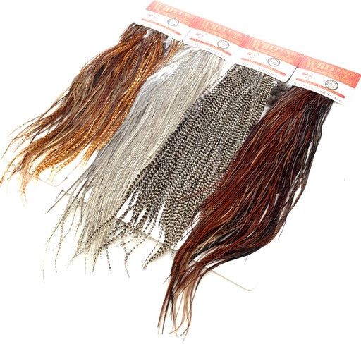 Перо для вязания мушек J. Stockard Fly Fishing Dry Fly 1/2 Saddle - bronze