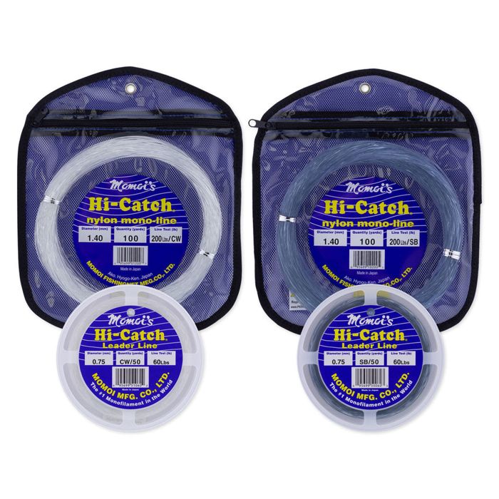 Поводковый материал MOMOI's Hi-Catch Classic Nylon Mono Leader Line - 50 Yd Wrist Spool