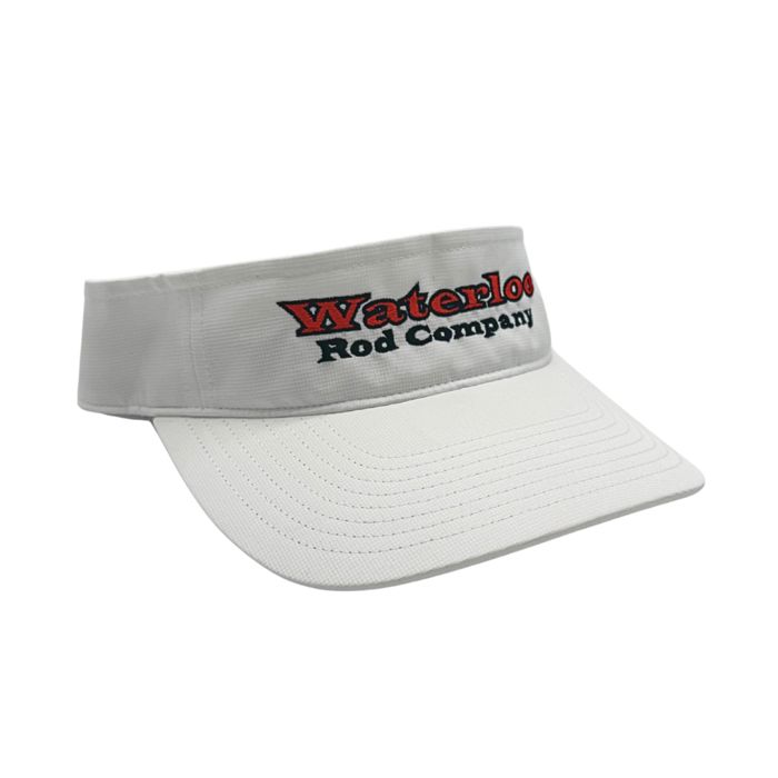 Головной убор Richardson Waterloo White Visor - Original Logo - Red and Black