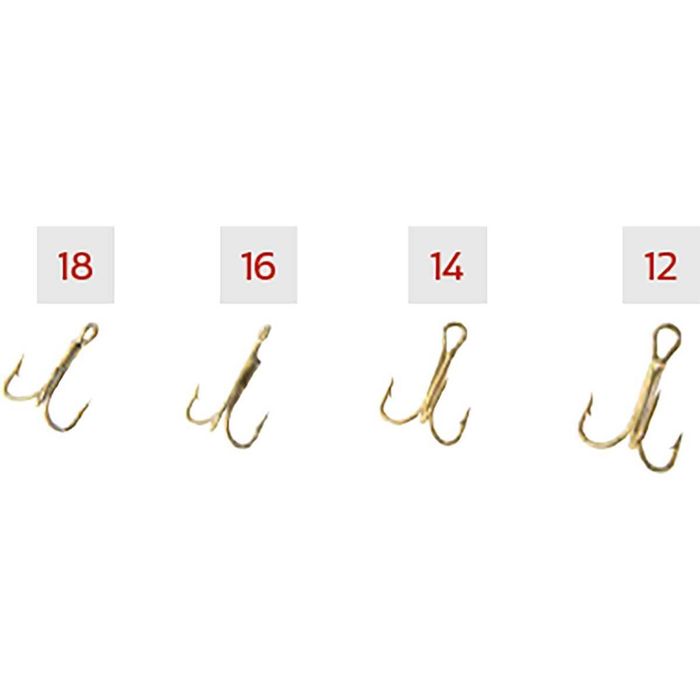 Крючки P-Line Pucci Treble Hooks - Gold