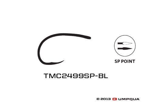 Крючки Umpqua TMC 2499SP-BL Scud/Czech Nymph Hook