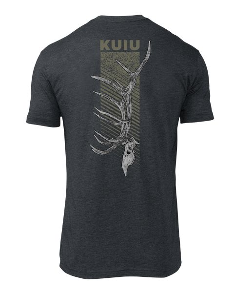 Рыболовная рубашка KUIU Elk Skull T-Shirt | Charcoal