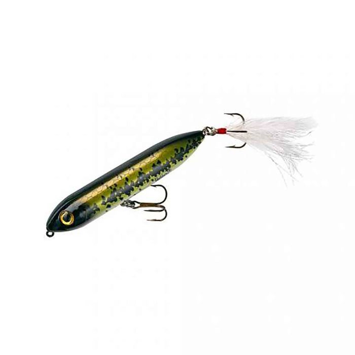 Поверхностная приманка Heddon Feathered Dressed Super Spook Jr. Topwater Bait - Baby Bass,