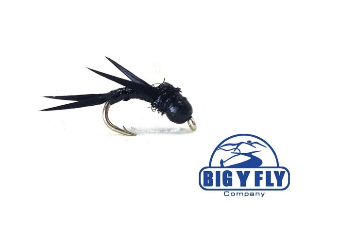 Мушки Big Y Fly Co. B's Black Stonefly Nymph - Tungsten
