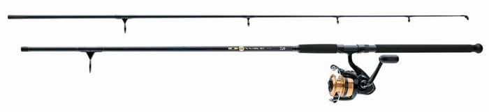 Комплект удилище + катушка DAIWA D-WAVE SALTWATER COMBOS W/ FIBERGLASS ROD